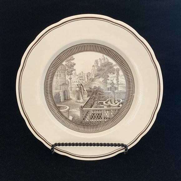 Wedgwood Plate Garden Club of America Types of Gardens Early Italian 10.5" Vtg - Picture 1 of 7